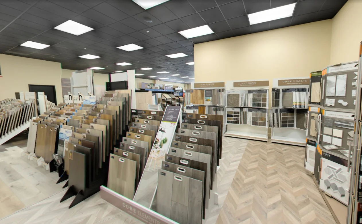 inside Modesto showroom at Tri County Flooring America